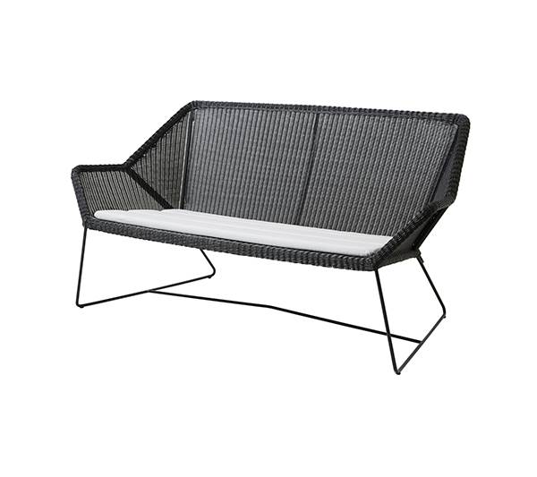 Cane-line Breeze  -personers Havesofa Sort  Hvid Hynde