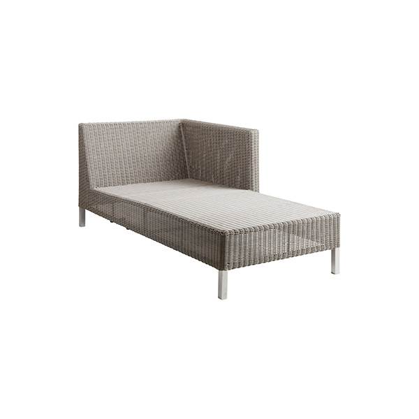 Cane-line Connect Chaiselong Taupe  Venstrevendt