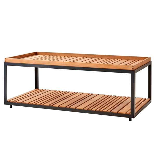 Cane-line Level Sofabord Rektangel Teak Sort