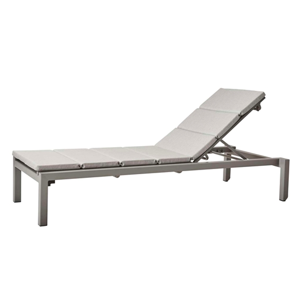 Cane-line Relax Solseng Lysegrå Med Hynde   Lysegrå