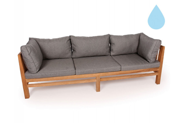 Colorado Teak Sofa   Pers  Grå Vandafvisende