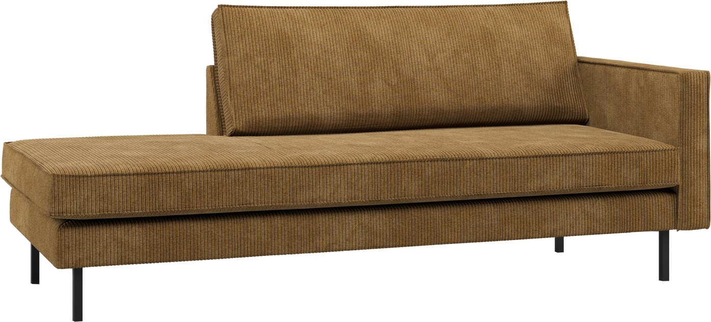 Daybed Woood Rodeo Højrevendt Honninggul Ribstof Jacquardvævet 203ã 86ã 85 Cm