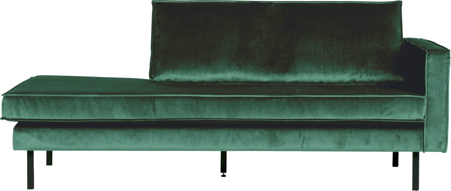Daybed Woood Rodeo Jarra Velour  Forest Grøn  203x86 Cm  Højrevendt