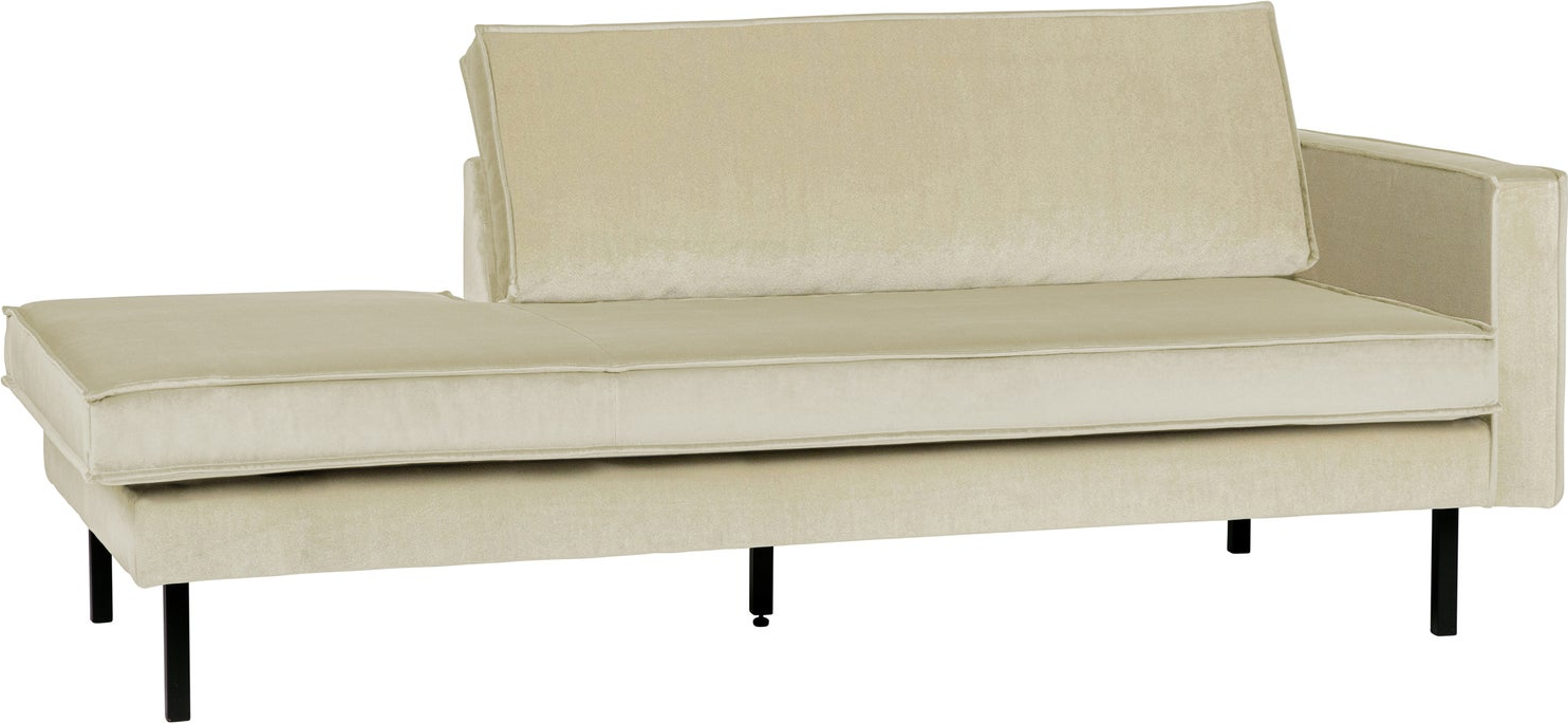 Daybed Woood Rodeo   Pistacie Jarra-velour  B203ã D86ã H85 Cm  Slanke Metalben  Højrevendt