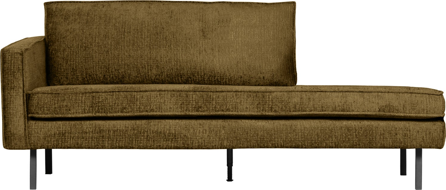 Daybed Woood Rodeo Venstrevendt Guld Velour 203x86 Cm