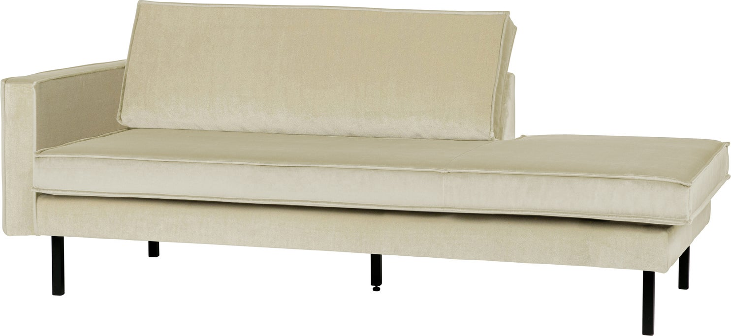 Daybed Woood Rodeo Venstrevendt  Pistacie Velour  H85xb203xd86 Cm