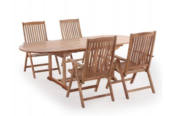 Devon Luksus Teak Havemøbelsæt