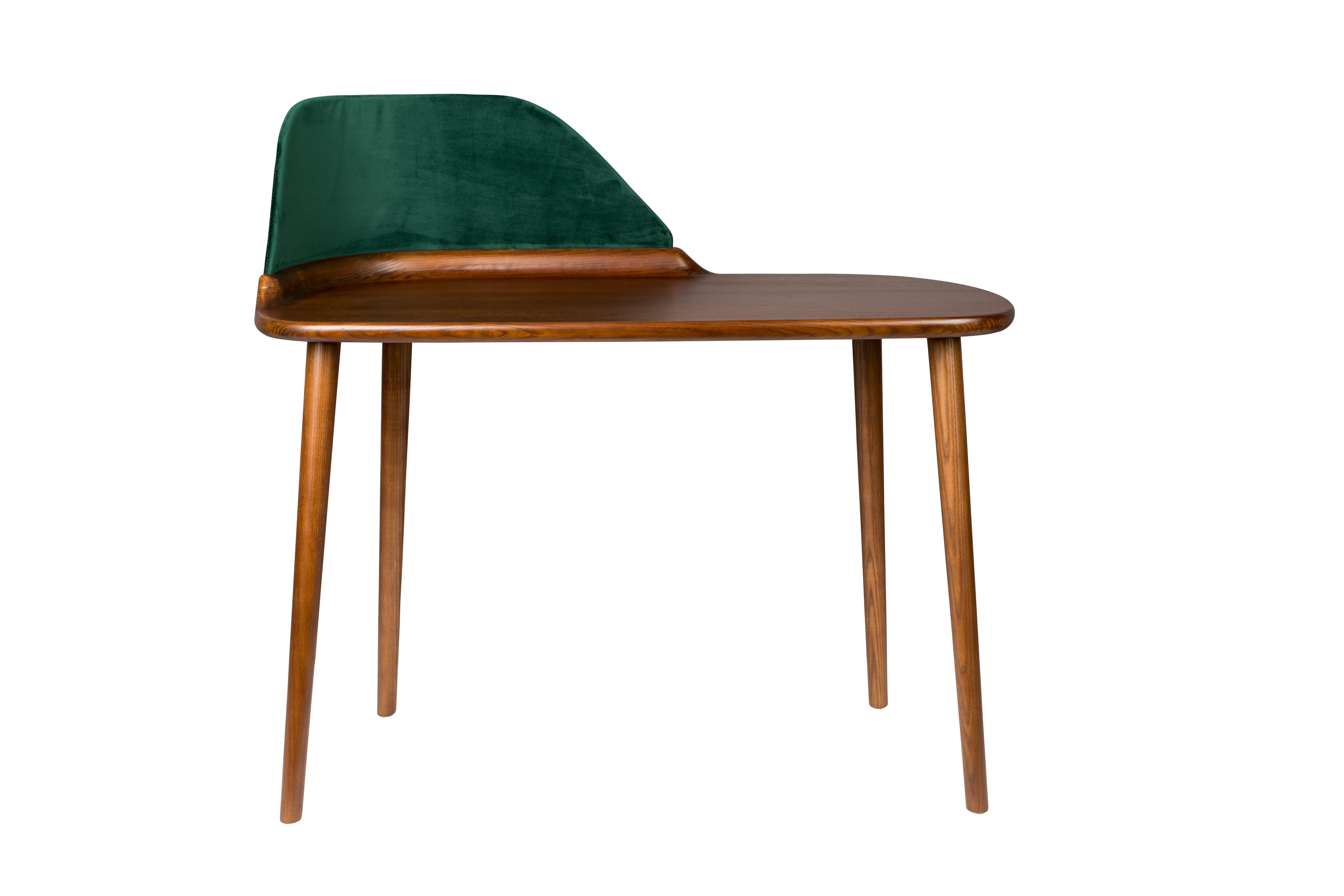 Dutchbone Finn Skrivebord  Rektangulær Polyester Og Brun Asketræ  110x57