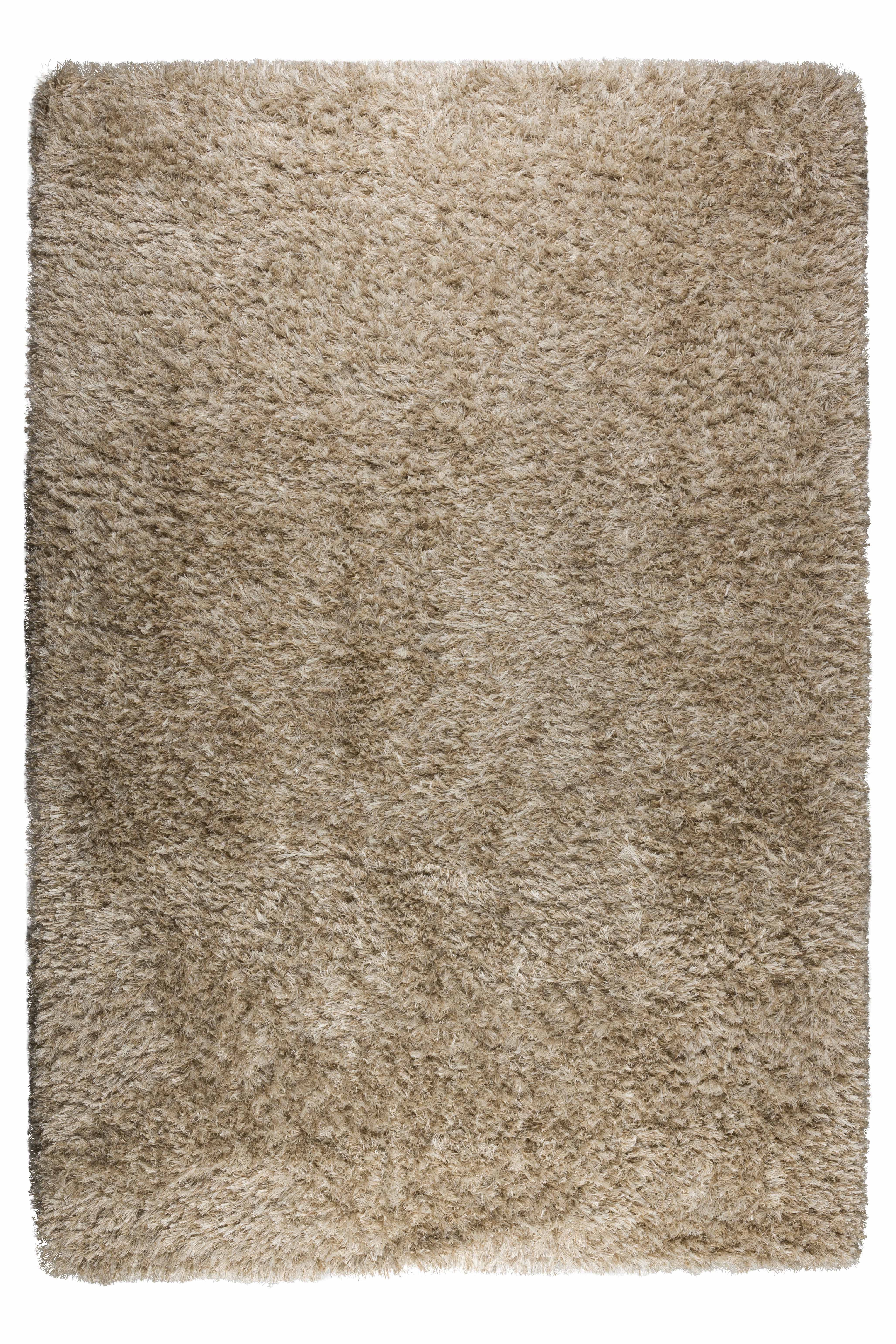 Dutchbone Hairy Gulvtæppe  Rektangulær Beige Meleret Uld Polyester Jute  200x290
