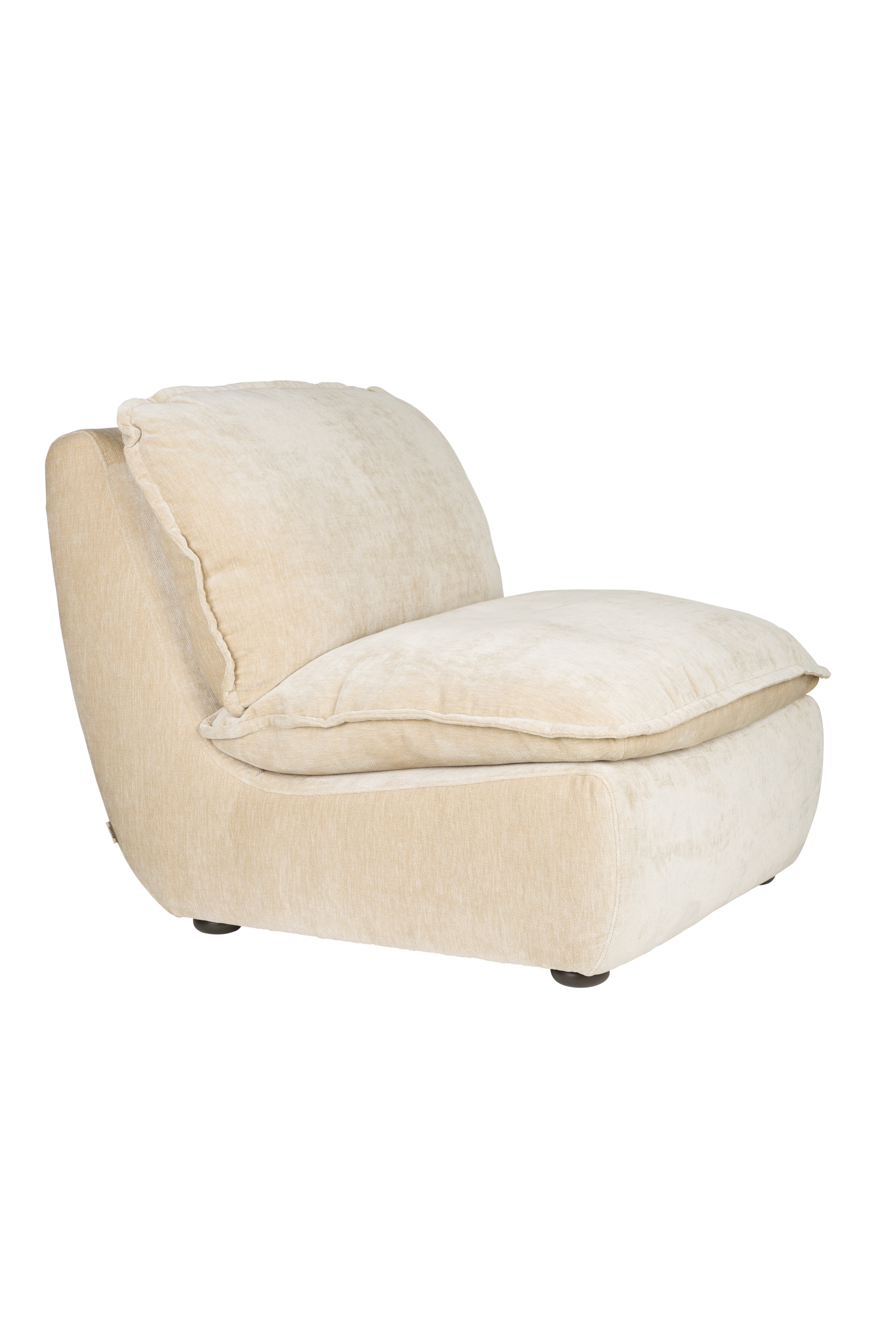 Dutchbone Radley Loungestol Beige Fløjl