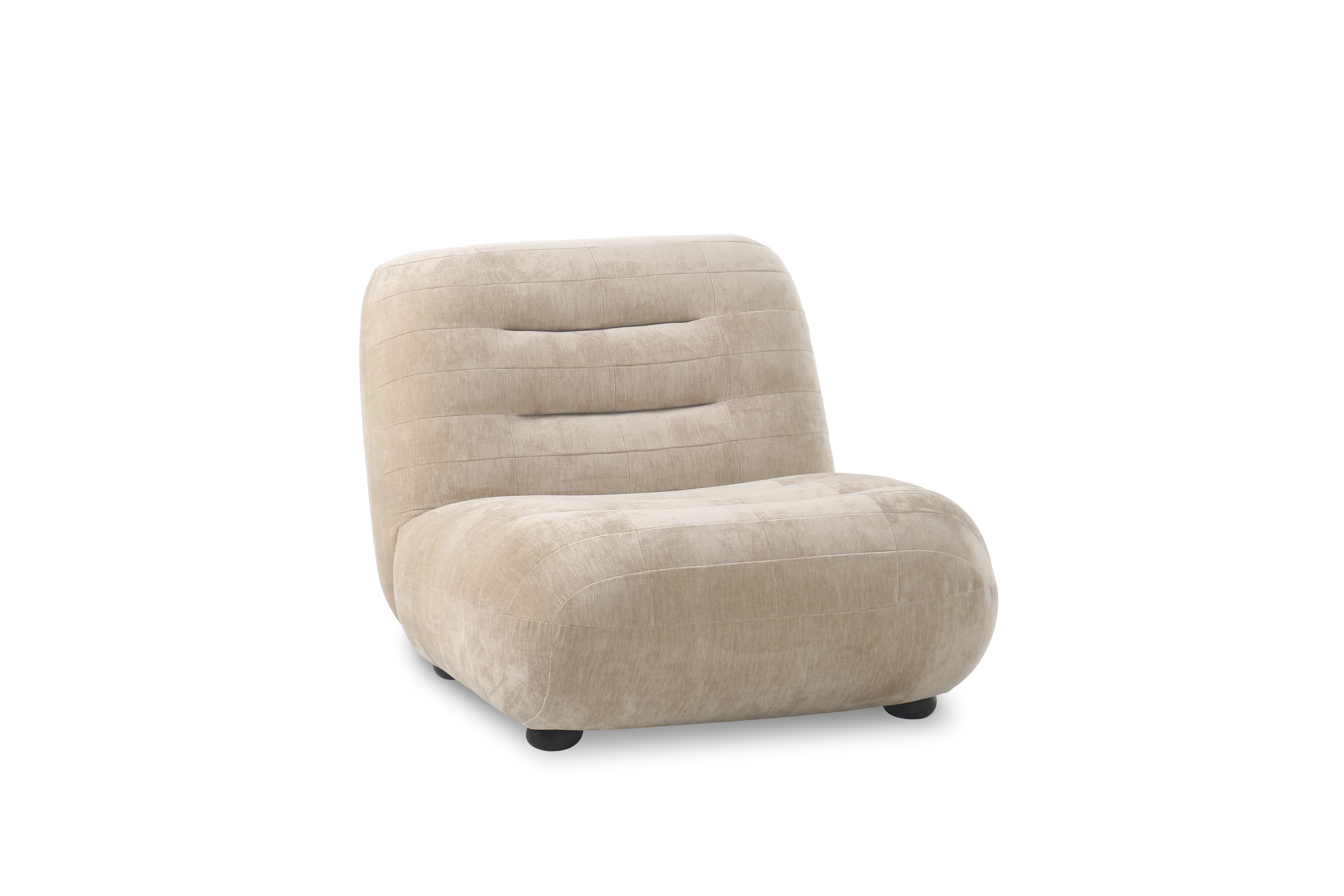 Dutchbone Wyatt Loungestol Beige Fløjl
