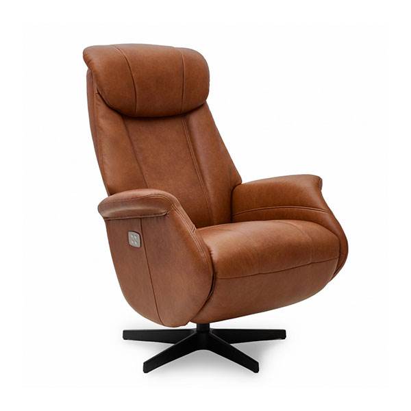 Erling Christensen Møbler Bonanza Elektrisk Lænestol   Cognac Læder : Erling Christensen Møbler  : Erling Christensen Møbler