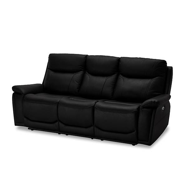 Bremen   Pers  Sofa   Sort Læder