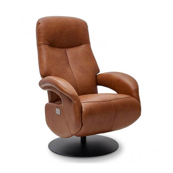 Bull Recliner Stol   Cognac Læder