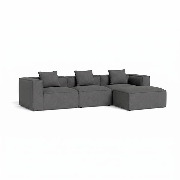Fur Modulsofa Grey