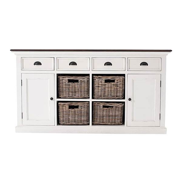 Novasolo Halifax Accent Buffet Med   Kurve Og Brun Topplade