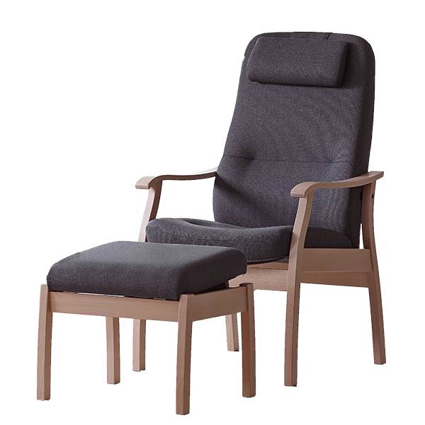 Farstrup Comfort Applaus Hvilestol 5610 Stof Inkl  Skammel