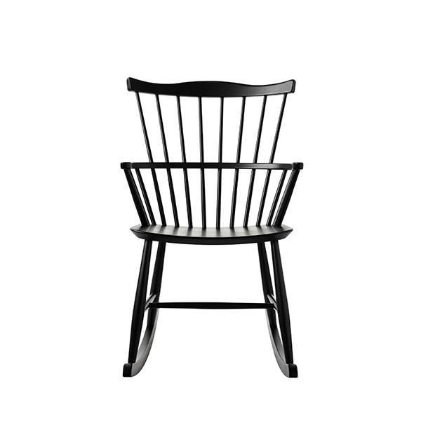 Fdb Møbler J52g Gyngestol Black  : Erling Christensen Møbler