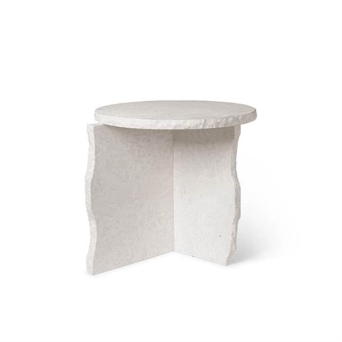 Ferm Living Mineral Sculptural Table Bianco Curia