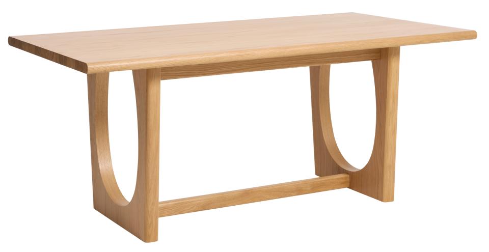 Unique Furniture Flow Spisebord     Udtræk Natur Egetræsfinér  95x180