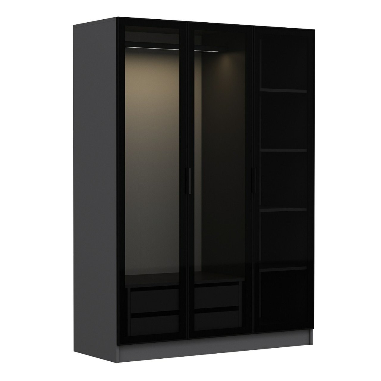 Funzi Living Antracit Sort 2271 Garderobe