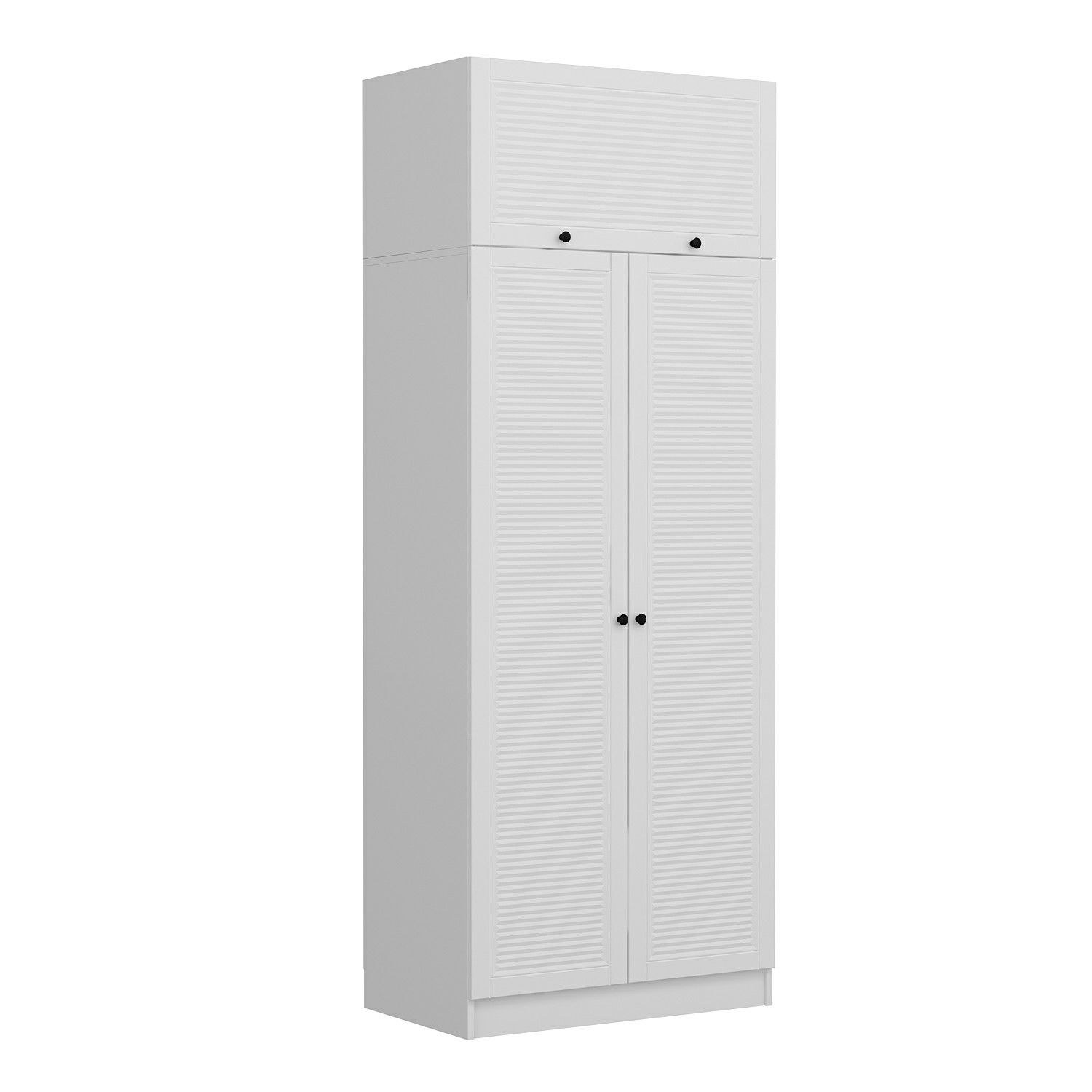 Funzi Living 2242 Garderobeskab       Låger    Hylde    Rum Hvid Melamin