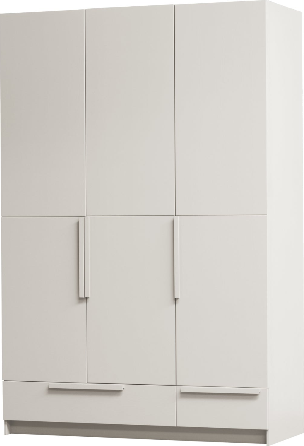 Garderobeskab Woood Pure  -dørs  Fsc-certificeret Fyrretræ Beige H215xb142xd60 Cm  Soft-close Metalstang