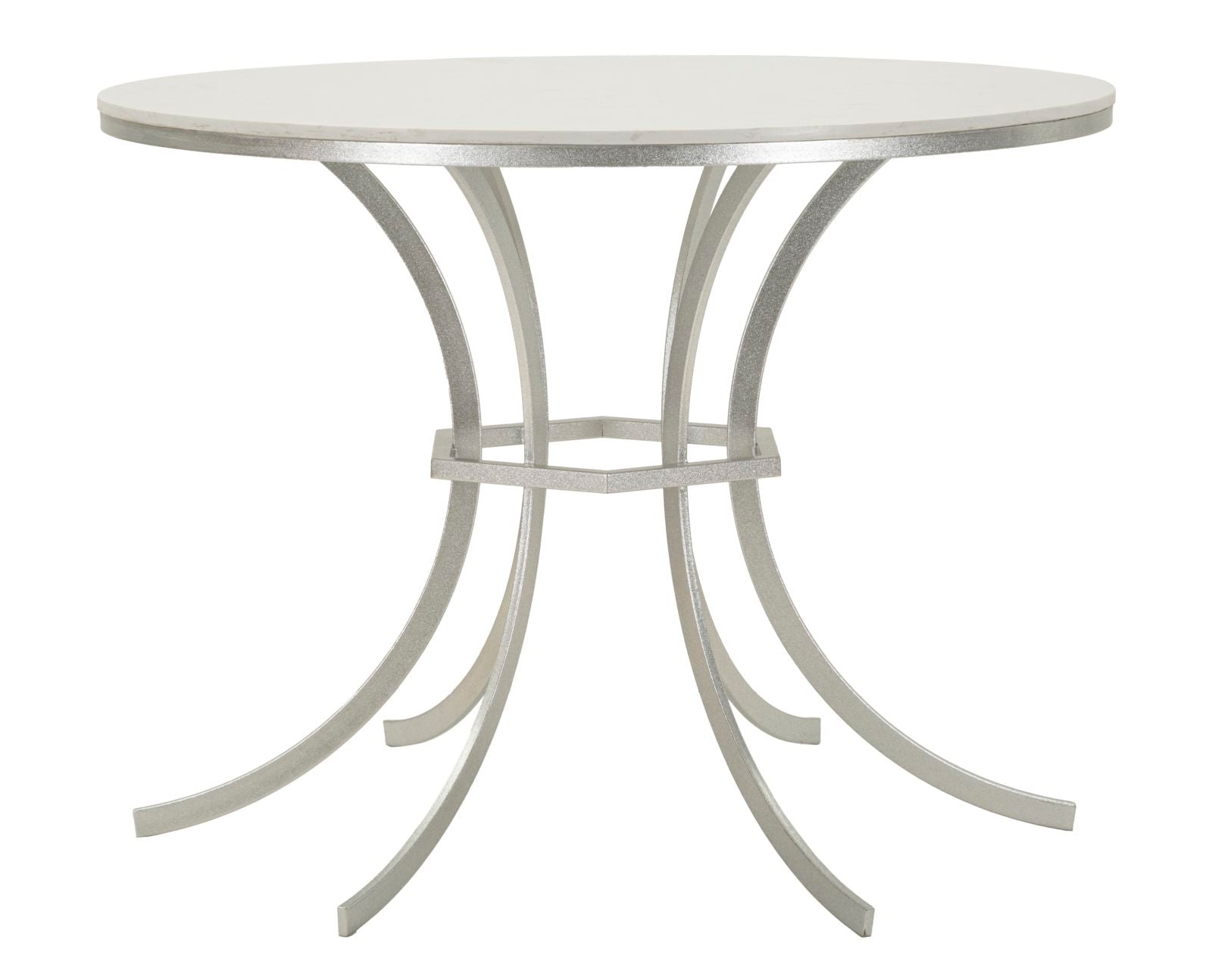 Glam Bord   Hvid  Jern Og Marmor    100x76x5 Cm