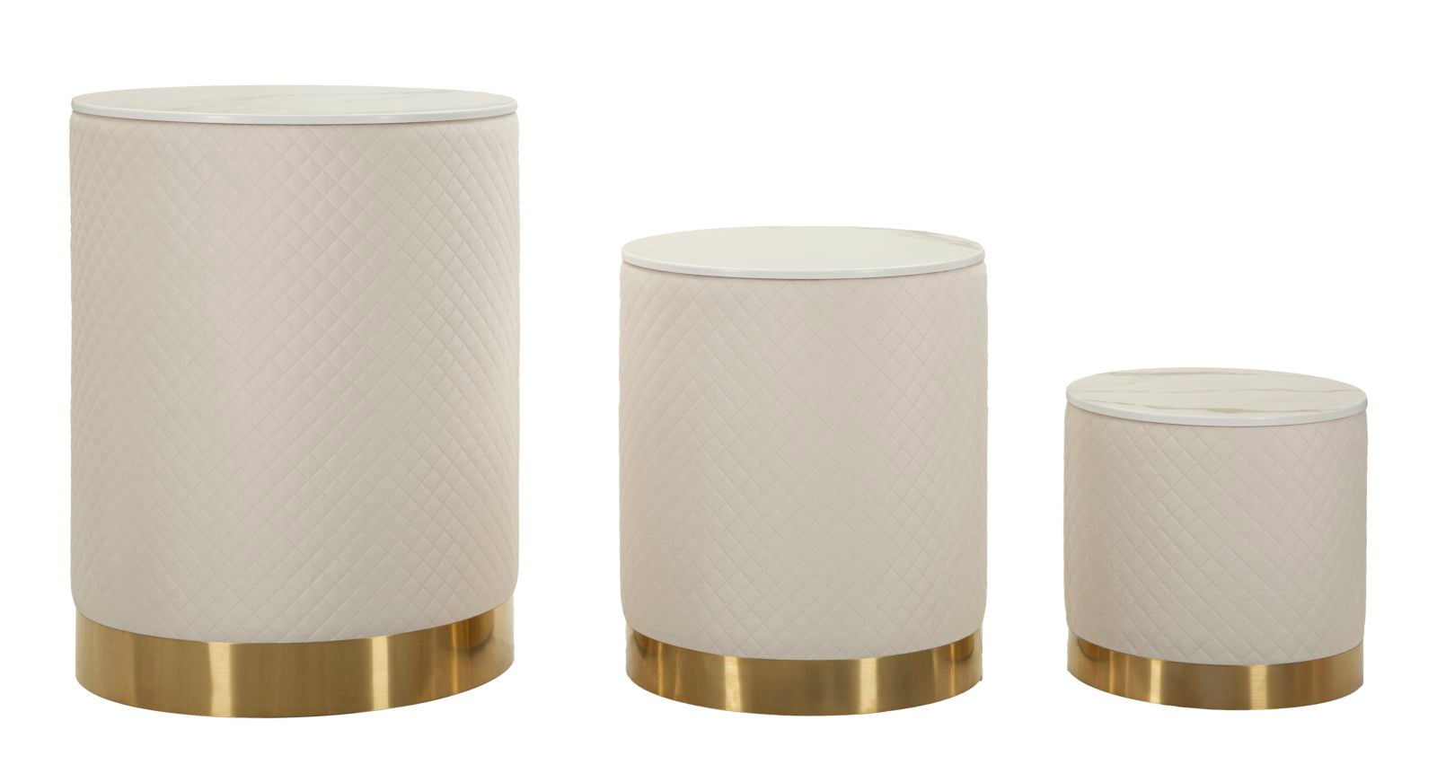 Glam Sideborde   Guldfarve  Fyrretræ  Mdf Og Metal