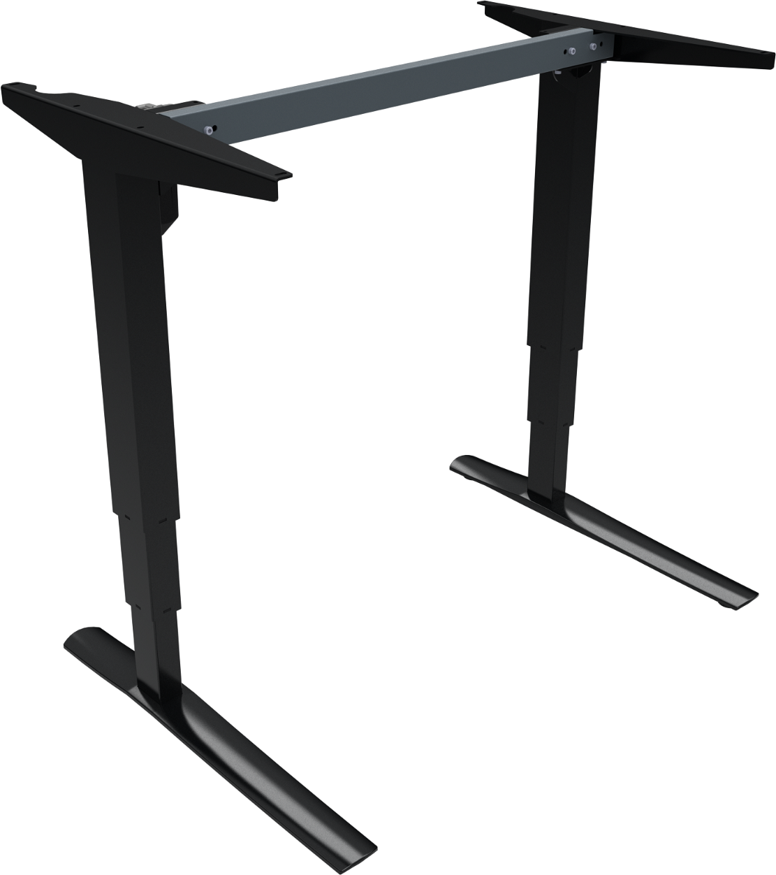 Hæve- Sænkebordstel Zennord Rise Rest Sort Metal Justerbart 65-125 Cm En527 Tã