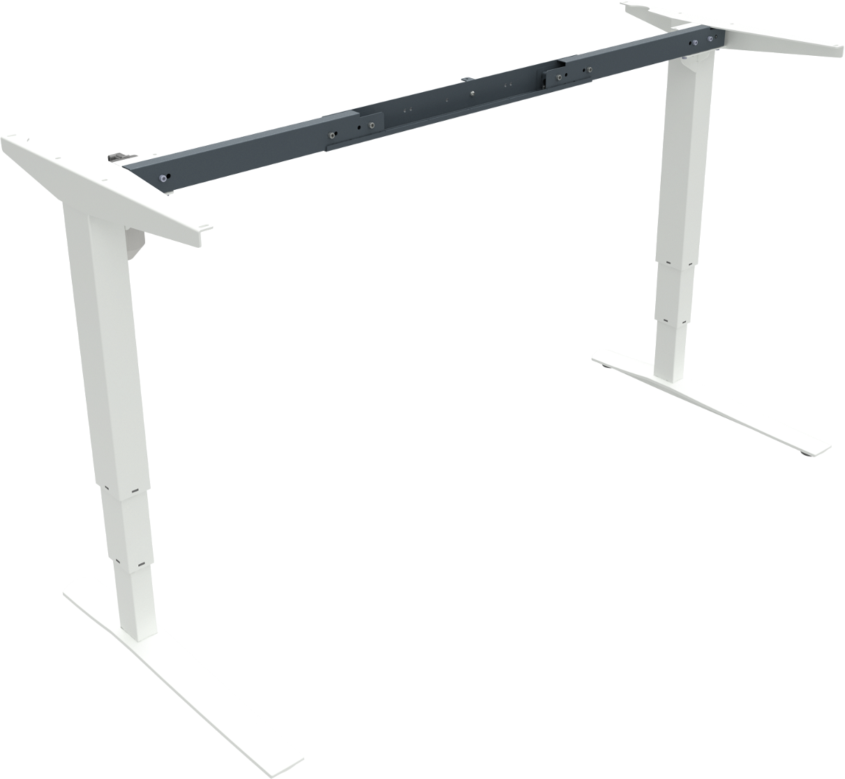 Hæve- Sænkestel Zennord Rise Rest   Hvidt Metal  Justerbart 65 125 Cm Højde  112 152 Cm Bredde