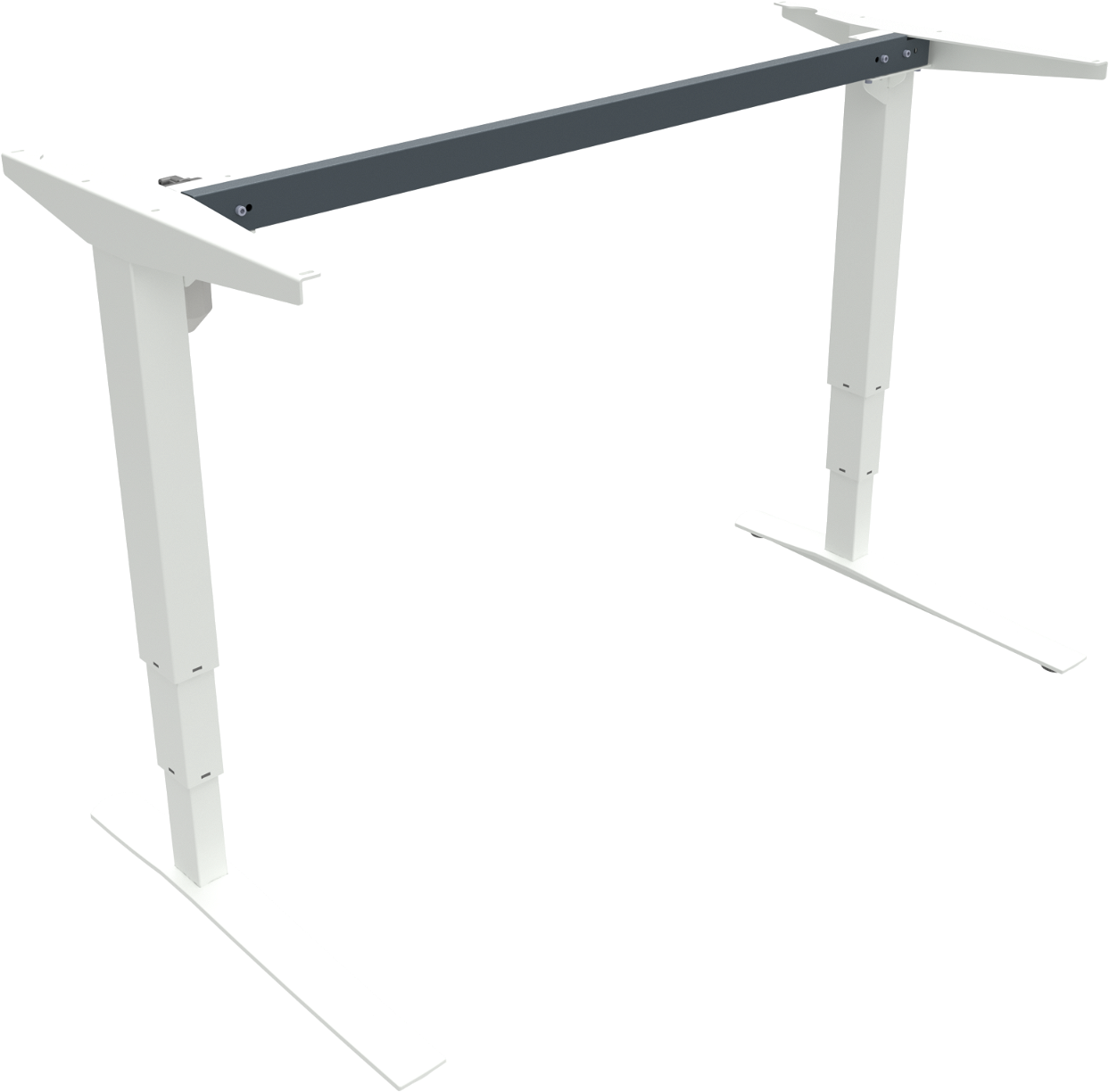 Hæve- Sænkestel Zennord Rise Rest Justerbart Metalstel 65-125 Cm 129ã 67 Cm Hvid