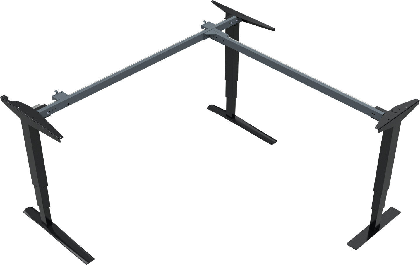 Hæve- Sænkestel Zennord Rise Rest 501-43 Sort Metal H65-125xb67xl172 Cm