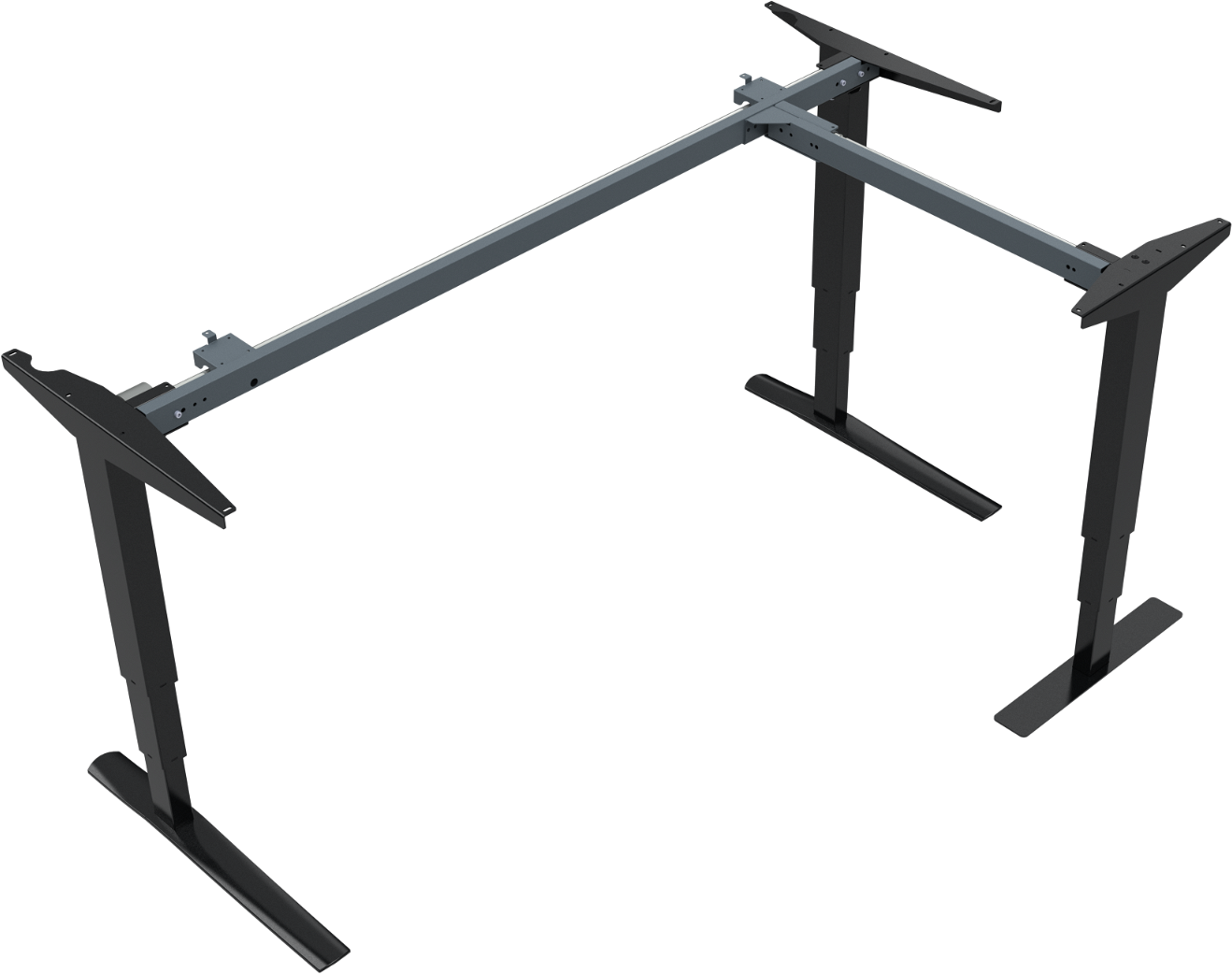 Hæve- Sænkestel Zennord Rise Rest 501-43 Sort Metal  Højde 65-125 Cm    67 Cm    111-172 Cm