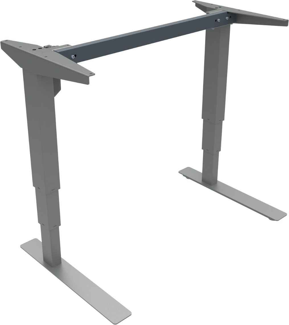 Hæve- Sænkestel Zennord Versastand  Sølv  Højdejusterbart 57-122 Cm Ergonomisk Metalstel