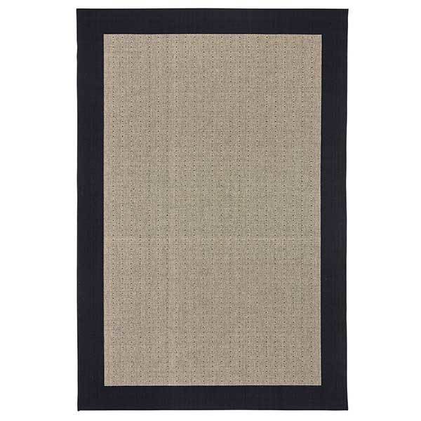 Hc Tæpper Casablanca Fladvævet Tæppe 032 Sort 240x340 Cm