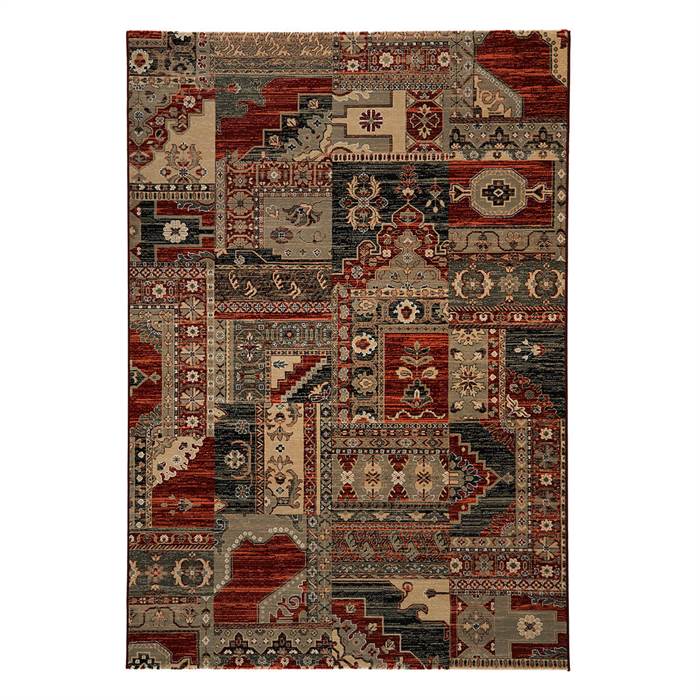 Hc Tæpper Orient 90  Heatset Pp   10  Viscose Multi Rød 240   330 Cm