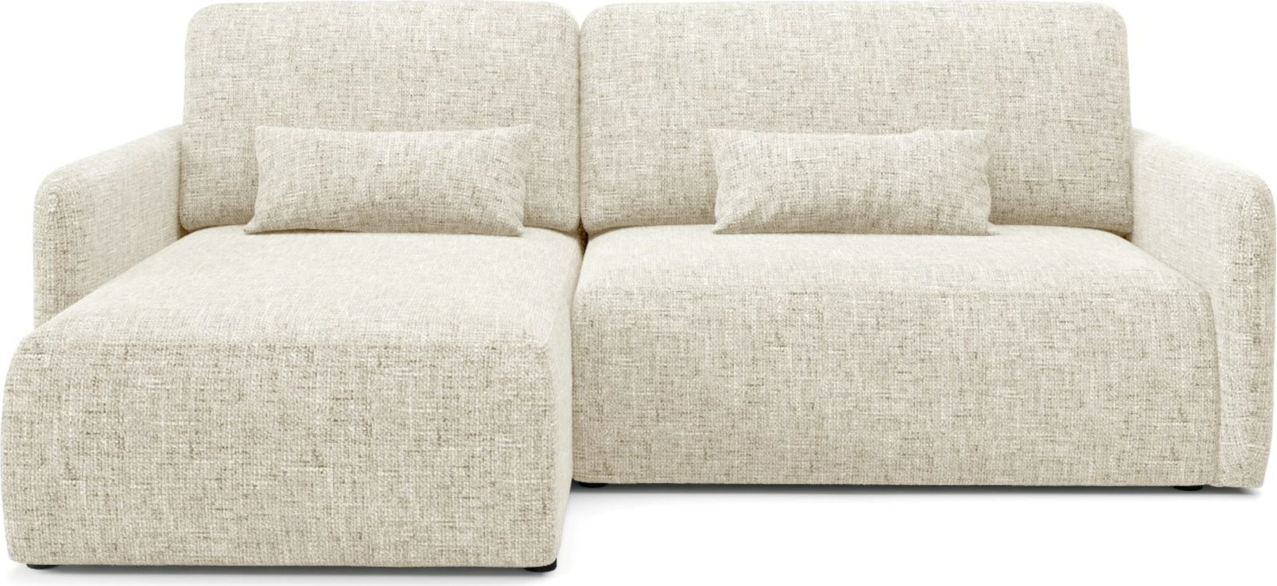 Hjørnesofa Maison Vellé Arvello Loungesofa Imo 05 Stof 100  Polyester H86 B207 D148 Sovesofa 190x129 Med Opbevaring Universal Orientering