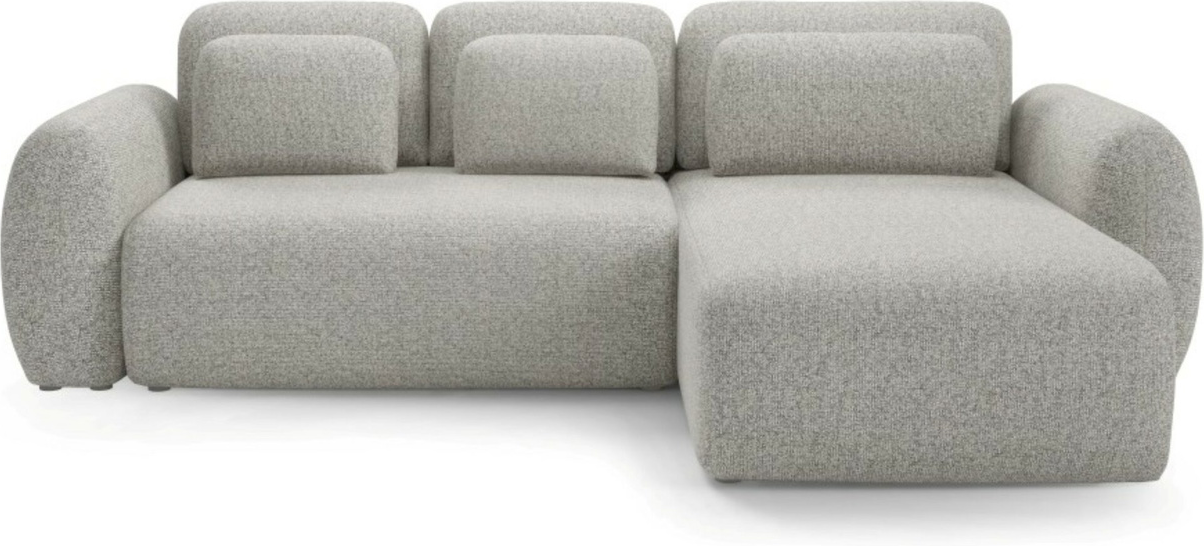 Hjørnesofa Maison Vellé Avelon Loungesofa   Slidstærkt Puente 09 Stof  Sovefunktion 240x140 Cm  Vendbar Med Opbevaring