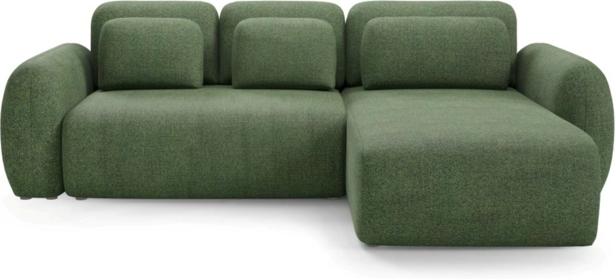 Hjørnesofa Maison Vellé Avelon Loungesofa Puente 34 Grøn Stof Sovesofa 240ã 140 Cm H95ã B300ã D185 Cm