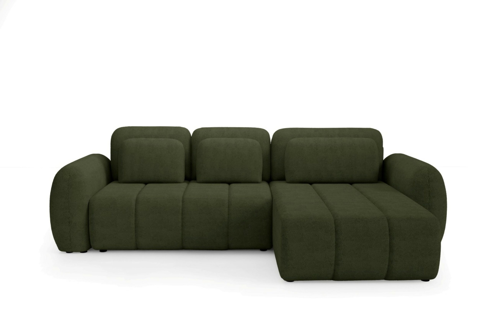 Hjørnesofa Maison Vellé Norvella Loungesofa  Bouclé Stof Quelle 38  304x190 Cm  Sovefunktion 240x140 Cm Med Sengeboks