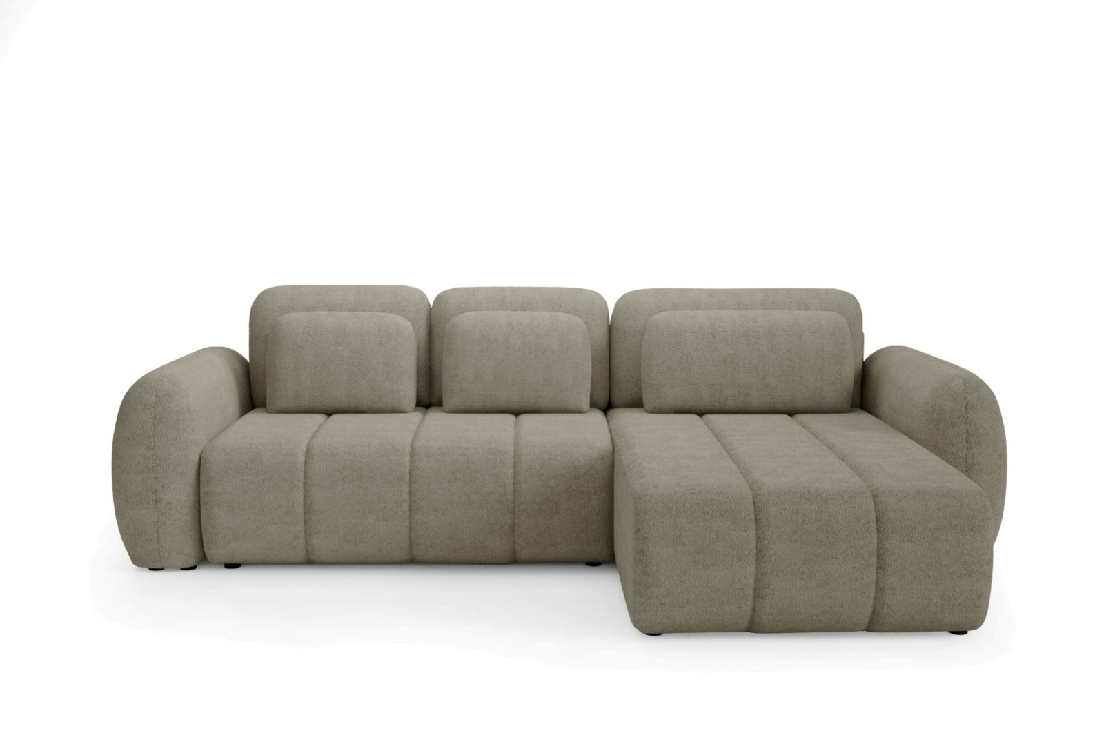 Hjørnesofa Maison Vellé Norvella Loungesofa Quelle 05  Bouclé Stof  Sovesofa 240ã 140  H95ã B304ã D190 Cm