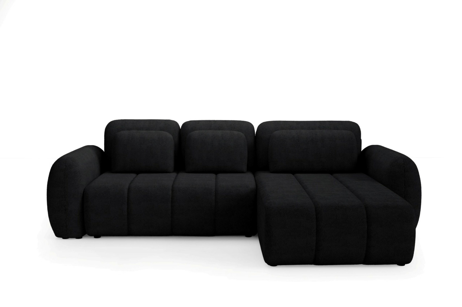 Hjørnesofa Maison Vellé Norvella Loungesofa Sovesofa 240x140 Quelle 100 Bouclé Stof Opbevaring Moderne