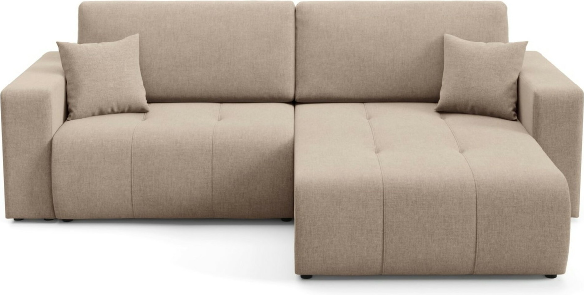 Hjørnesofa Maison Vellé Novento Loungesofa  Wind 11 Stof  Sovefunktion 200x132 Cm  Opbevaring  B244xd102xh82 Cm