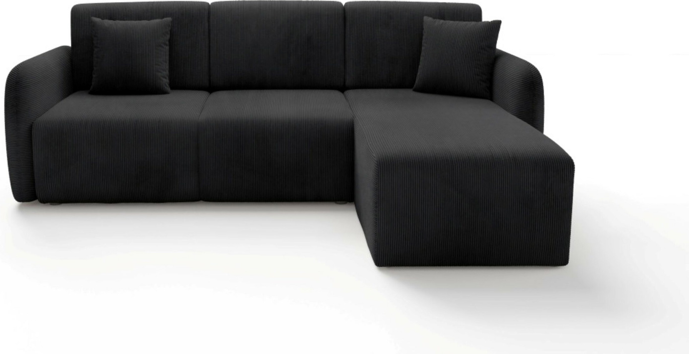 Hjørnesofa Maison Vellé Sorella   Loungesofa Sovesofa Med Sovefunktion 200x140 Cm  Poso 135 Corduroy Stof