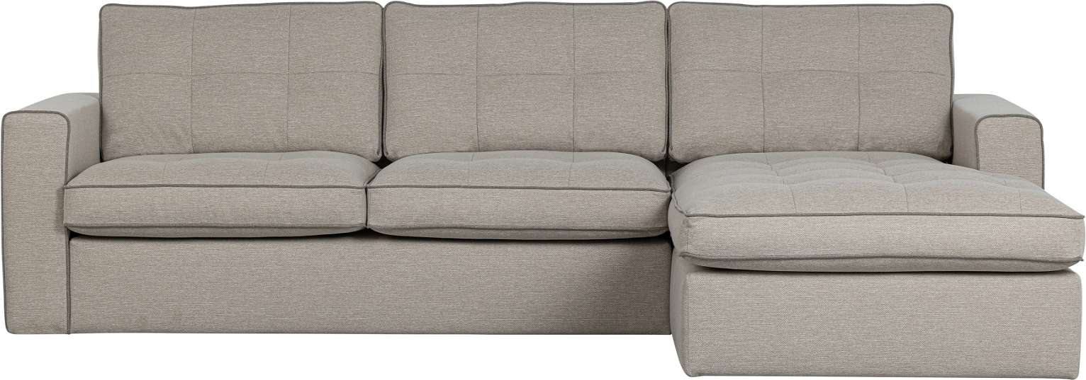 Hjørnesofa Woood Lisa Naturfarvet Stof Højrevendt H87ã D170ã B280 Cm