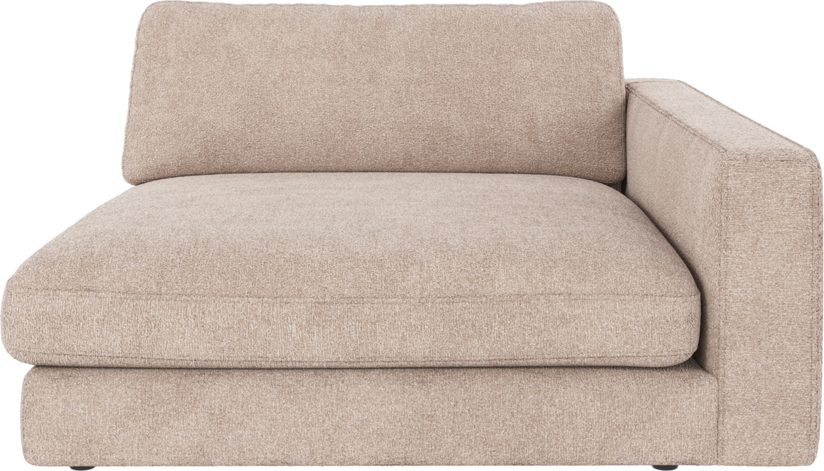 Højre Armlænsmodul Til Modulsofa Rowico Duncan Lysebeige Stof Greg   H78ã B129ã D150 Cm