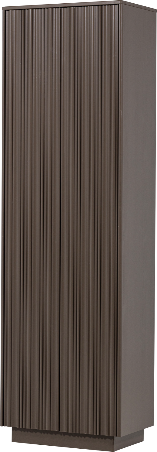Højskab Woood Nova  Truffle Brun Slebet Fyrretræ H215ã B67ã D40 Cm    Hylder  Fsc Mix