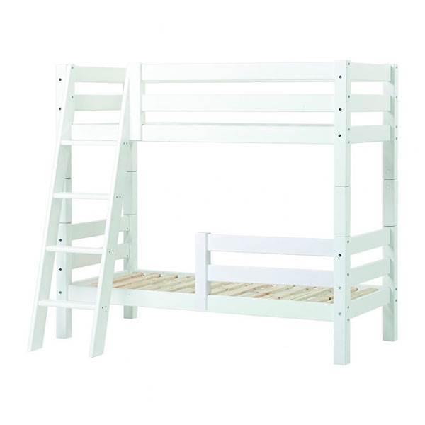 Hoppekids Eco Luxury Køjeseng Med Sengehest Og Skrå Stige 70x160 Cm
