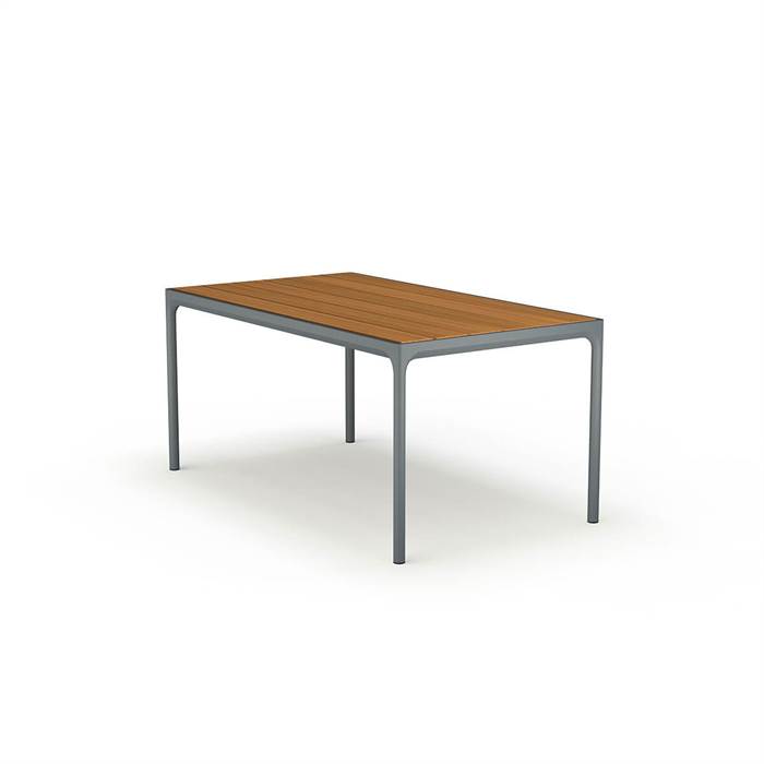Houe Four Havebord 160x90 Cm Bambus Dark Grey